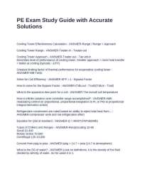 PE Exam Study Guide with Accurate Solutions
