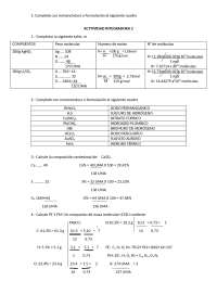 ejercicios de química