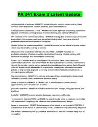 PA 241 Exam 2 Latest Update