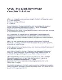 Construction FE Civil Exam with Accurate Solutions
