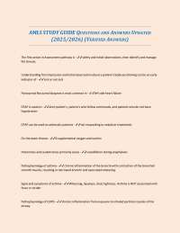AMLS STUDY GUIDE QUESTIONS AND ANSWERS UPDATED (2025/2026) (VERIFIED ANSWERS)