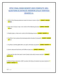 BTNY FINAL EXAM NEWEST 2025 COMPLETE 100+  QUESTIONS & DETAILED ANSWERS (FULLY VERIFIED)