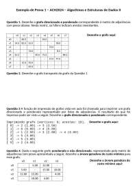 Prova estrutura de dados