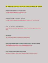 BSN 366 HESI RN FULL ACTUAL EXIT EXAM | ALL CORRECT QUESTIONS AND ANSWERS