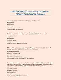 AMLS Test QUESTIONS AND ANSWERS UPDATED (2025/2026) (VERIFIED ANSWERS)