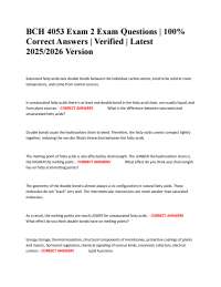 BCH 4053 Exam 2 Exam Questions | 100% Correct Answers | Verified | Latest 2025/2026 Versio