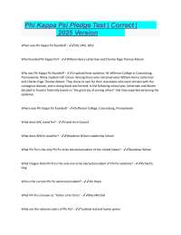 Phi Kappa Psi Test Correct