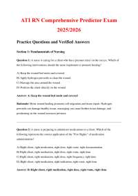 ATI RN Comprehensive Predictor Exam 2025/2026