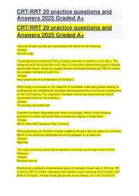 CRT-RRT 20 practice questions and Answers 2025 Graded A+.pdf