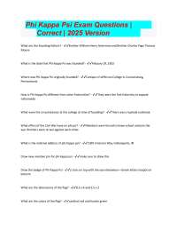 Phi Kappa Psi Exam Questions |