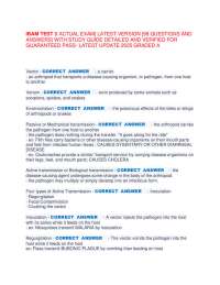IBAM TEST 3 ACTUAL EXAM] LATEST VERSION [98 QUESTIONS AND  ANSWERS] WITH STUDY GUIDE DETAI