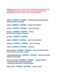 IBAM Test #1 ACTUAL EXAM] LATEST VERSION [50 QUESTIONS AND  ANSWERS] WITH STUDY GUIDE DE
