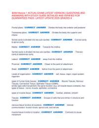 IBAM Module 1 ACTUAL EXAM] LATEST VERSION [ QUESTIONS AND  ANSWERS] WITH STUDY GUIDE DETAI