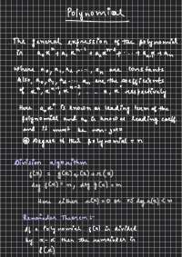 Polynomials 1st year