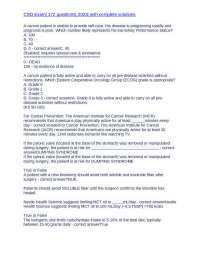 CSO Exam| 172 questions| 2023| with complete solutions
