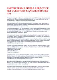 UNITEK TERM 2 FINALS A PRACTICE SET QUESTIONS & ANSWERS(RATED A+)