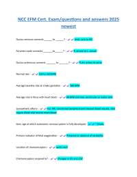 NCC EFM Cert. Exam/questions and answers 2025  newest