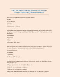 AMLS 3rd Edition Post Test QUESTIONS AND ANSWERS UPDATED (2025/2026) (VERIFIED ANSWERS)