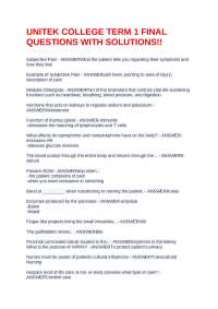 UNITEK COLLEGE TERM 1 FINAL QUESTIONS WITH SOLUTIONS!!