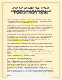 CGDR DCF (GROWTH) FINAL RETAKE  ASSESSMENT EXAM QUESTIONS & TOP  REVISED SOLUTIONS A+ GRAD