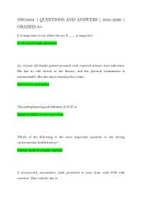 NSG5003 | QUESTIONS AND ANSWERS | 2025-2026 | GRADED A+