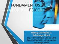 FUNDAMENTOS DE LA MEDICIÓN EN PSICOLOGÍA