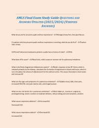 AMLS Final Exam Study Guide QUESTIONS AND ANSWERS UPDATED (2025/2026) (VERIFIED ANSWERS)