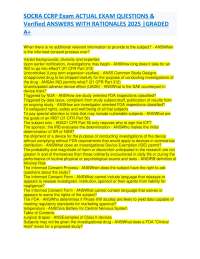 SOCRA CCRP Exam ACTUAL EXAM QUESTIONS & Verified ANSWERS WITH RATIONALES 2025 GRADED A+.pd