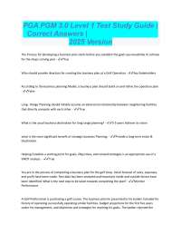 PGA PGM 3.0 - Level 1 Test Study Guide