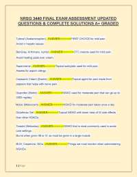NRSG 3440 FINAL EXAM ASSESSMENT UPDATED  QUESTIONS & COMPLETE SOLUTIONS A+ GRADED
