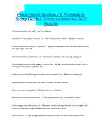 Penn Foster Anatomy & Physiology