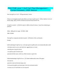 PGA PGM Level 3 3.0 Full Study Guide |