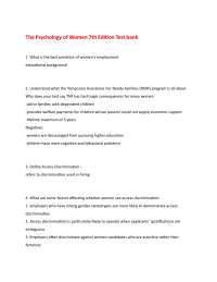 The Psychology of Women 7th Edition Test bank