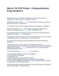 CFP PRACTICE TEST QUESTIONS AND ANSWERS