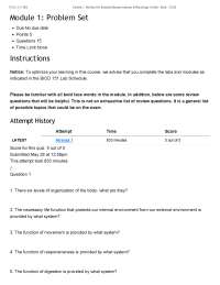 Module 1: Problem Set: Essential Human Anatomy & Physiology I w/Lab - Burtt - 2025E.