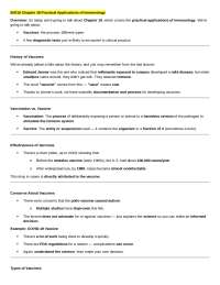 Practical Applications of Immunology: Vaccines and Diagnostic Tests
