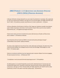 AMLS Pretest v 1.11 QUESTIONS AND ANSWERS UPDATED (2025/2026) (VERIFIED ANSWERS)