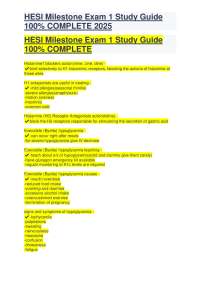 HESI Milestone Exam 1 Study Guide COMPLETEHESI Milestone Exam 1 Study Guide COMPLETE.pdf