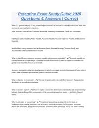 Peregrine Exam Study Guide 2025