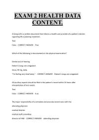 EXAM 2 HEALTH DATA  CONTENT.