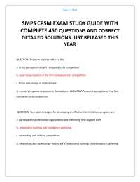 SMPS CPSM EXAM STUDY GUIDE WITH COMPLETE 450 QUESTIONS AND CORRECT DETAILED SOLUTIONS JUST