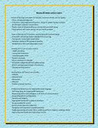 Nursing 101 Notes: Lecture 1 and 2