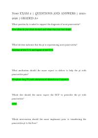 N440 EXAM 2 | QUESTIONS AND ANSWERS | 2025-2026 | GRADED A+