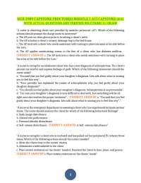 NUR 2989 CAPSTONE PROCTORED MODULE 7 ATI CAPSTONE