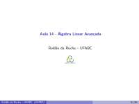 Aula 14 - ALA - Espaços Euclidianos