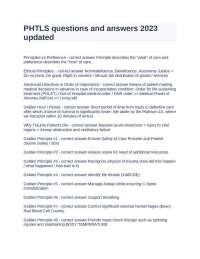 PHTLS questions and answers 2023 updated