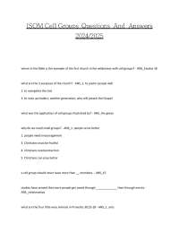 ISOM cells questions