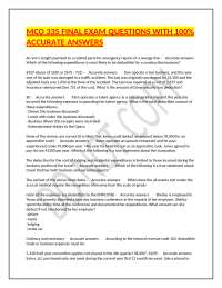 MCO 335 Final Exam Q&A: Tax Accounting Practice