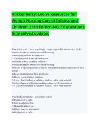 Hockenberry_ Evolve Resources for Wong's Nursing Care of Infants and Children 11th edn