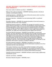 ASU BIO 182 EXAM 2 QUESTIONS WITH COMPLETE SOLUTIONS 2025 GRADED A+.
